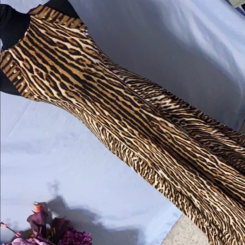 MK animal print dress. NWOT. XS